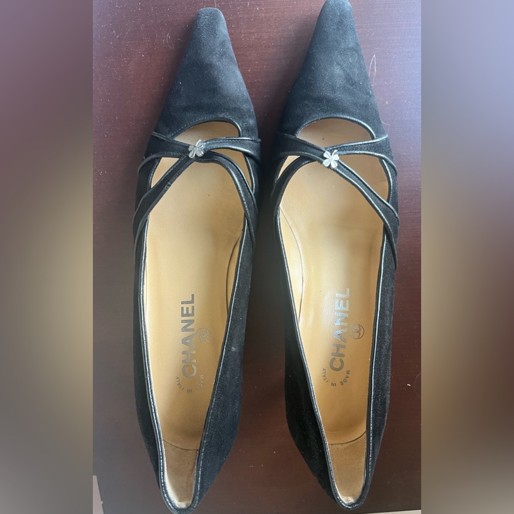 Authentic CHANEL Suede Heels